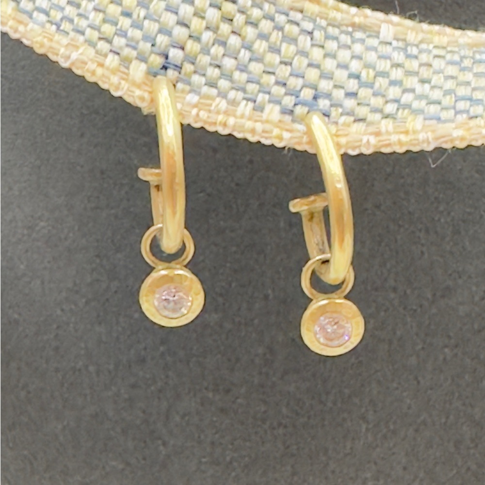 14K Gold Diamond Earrings
